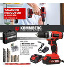 Taladro Percutor Inalámbrico Kommberg 20V 13mm